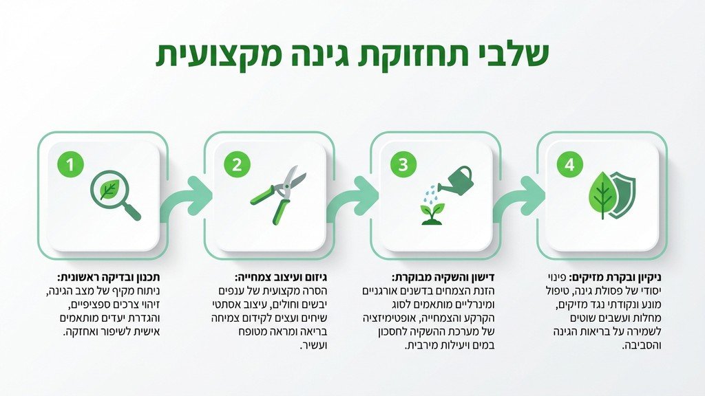 גנן מקצועי מבצע עבודות גיזום ועיצוב שיחים בגינה ביתית
