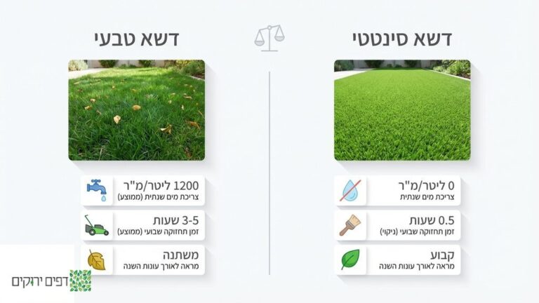 גינה פרטית מעוצבת עם דשא סינטטי