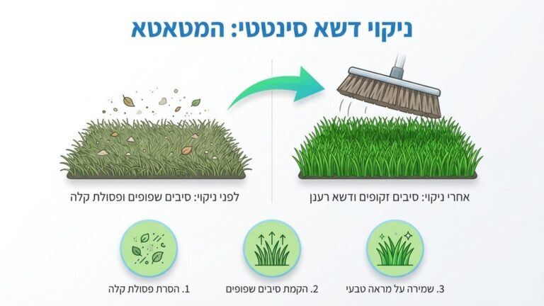 כלי ניקוי ותחזוקה לדשא סינטטי